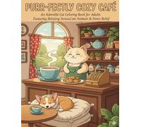 Purr-fectly Cozy Café: An Adorable Cat Coloring Book for Adults Featuring Relaxing Scenes, Cute Animals & Stress Relief (The Cozy Cat Café Collection)