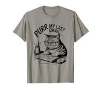 Purr My Last Email Funny Cat Office Humor Sarcastic Camiseta