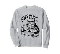 Purr My Last Email Funny Cat Office Humor Sarcastic Sudadera