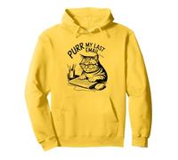 Purr My Last Email Funny Cat Office Humor Sarcastic Sudadera con Capucha