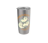Purranormal Cativity Funny Halloween Costume Ghost Cats Gift Vaso térmico de acero inoxidable de doble pared
