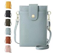 Purrcase 2025 New Women's Ultra-Slim Vertical Phone Wallet, Women's Crossbody Bag with Card Slots and Pockets (Blue)