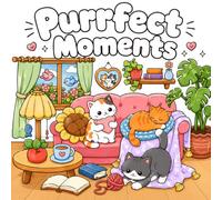 Purrfect Moments: Coloring Book for Cat Lovers Featuring Cute Cats And Adorable Cats & Cozy Hygge Moments (Cute & Cozy Coloring Pages)