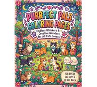 Purrfect Pals Coloring Pages: Cute Cats, Cozy Moments & Easy Bold Line Art Coloring Pages for Relaxation and Fun