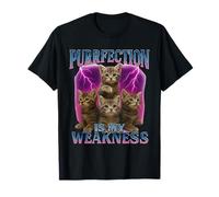 Purrfection Is My Weakness - Camiseta de Regalo para Amantes de los Gatos Camiseta