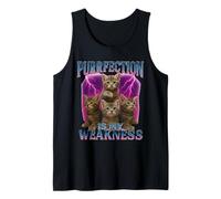 Purrfection Is My Weakness - Camiseta de Regalo para Amantes de los Gatos Camiseta sin Mangas