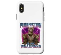 Purrfection Is My Weakness - Camiseta de Regalo para Amantes de los Gatos Carcasa para iPhone X/XS