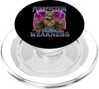Purrfection Is My Weakness - Camiseta de Regalo para Amantes de los Gatos PopSockets PopGrip para MagSafe
