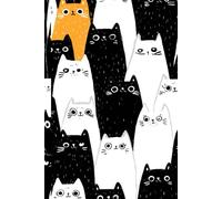 Purrfectly Yours: A Cat Lover’s Lined Journal: 6x9 Inches, Black & White Cats with One Orange Friend - Space to Write Your Name, Date, and Thoughts with Heart Accents