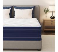 PurrJoys Colchón híbrido 140x190x25 cm, Espuma viscoelástica y muelles ensacados, firmeza Media, Transpirable, Independencia de lechos, Certificado CertiPUR-US® y Oeko-Tex®, sin Fibra de Vidrio