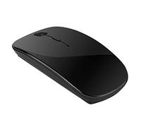 PURRL Ratón inalámbrico Recargable for Laptop Slim Mini Ratón inalámbrico silencioso para Oficina en casa (Color : Black, Size : One Size) Little Surprise