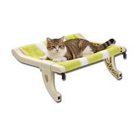 Purrloft Cat Hammock for Bedside,Purrloft Bed for Cats,Bedside Cat Hammock,with Strong Support,Hold up to 30lbs,for Indoor Pet Cats to Rest (Green)