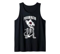 Purrminator Evil Skeleton, dueño de un felino, Amante de los Gatos, Halloween Camiseta sin Mangas