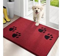 PURRUGS Alfombra de puerta de 19.5 x 31.5 pulgadas, antideslizante, lavable a máquina, rascador de zapatos, tapete de puerta de perro, tapete súper absorbente para zapatos y patas mojadas