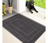 PURRUGS Felpudo de Entrada 60 x 90 cm, Alfombra para Puerta Interior Antideslizante y Lavable a máquina, Alfombra Atrapapolvo, súper Absorbente Alfombrilla para Pasillo, Cocina o Puerta