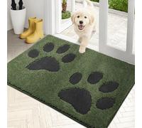 PURRUGS Tapete antisuciedad para puerta de 24 x 35.5 pulgadas, antideslizante, lavable a máquina, tapete de microfibra para puerta de perro, tapete de bienvenida súper absorbente para zapatos y patas