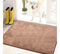 PURRUGS Tapete para puerta que atrapa la suciedad, 50 x 80 cm, antideslizante, lavable a máquina, tapete para puerta de perro, tapete de entrada súper absorbente para puerta delantera, puerta trasera
