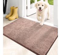 PURRUGS Tapete para puerta que atrapa la suciedad, antideslizante, lavable a máquina, tapete de entrada para perros, tapete de entrada súper absorbente para puerta delantera, puerta trasera, zapatos y