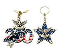 Purse Keychain - 250th 2D Acrylic Eagle Bag Charm, American Patriotism Decor, Commemorative Eagle Key Ring, National Spirit Bag Ornament, Patriotic Souvenir Accessory, Double Sided Print Luggage Tote