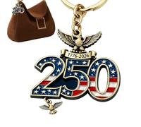 Purse Keychain - 250th 2D Acrylic Eagle Bag Charm, American Patriotism Decor, Commemorative Eagle Key Ring, National Spirit Bag Ornament, Patriotic Souvenir Accessory, Double Sided Print Luggage Tote