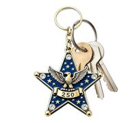 Purse Keychain - 250th 2D Acrylic Eagle Bag Charm, American Patriotism Decor, Commemorative Eagle Key Ring, National Spirit Bag Ornament, Patriotic Souvenir Accessory, Double Sided Print Luggage Tote