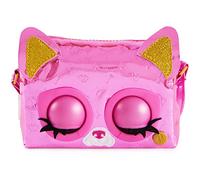 Purse Pets, Frenchie metálico llamativo de estado de ánimo, juguete interactivo para mascotas y bolsa de hombro cruzada con más de 30 sonidos y reacciones, juguetes para niños