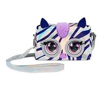 Purse Pets, Metálico Mood Rebel Stripez, bolso de hombro interactivo de juguete, más de 30 sonidos y reacciones, juguete infantil para niñas