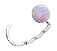 Purse Table Hook - Portable Round Handbag Hook Stand, Foldable Table Edge Bag Hanger, Compact Anti Slip Desk Accessory, Elegant Bag Holder For Women Storage Support | Cafe Restaurant Office Travel Use