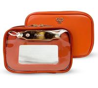 PurseN Litt LITTMINI - Bolsa de maquillaje con espejo desmontable + luz LED, versátil, compacta, de primera calidad, con bolsas extraíbles para organización, ideal para viajes esenciales diarios