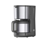 Braun Cafetera PurShine KF1505GY, cafetera de filtro con termo y sistema OptiBrew, función antigoteo, apagado automático de seguridad, capacidad de 1,2 L (jarra), 1000 W, gris