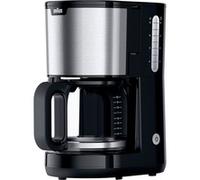 PurShine KF 1500, Cafetera de filtro negro/Acero fino, Máquina espresso, De café molido, 1000 W, Negro