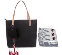 Purso de vino con 3 dispensador de bebidas, bolsas de vinos de tela Oxford de gran capacidad, bolsas de bebidas aisladas portátiles a prueba de fugas con pico escondido para un picnic de campamento d