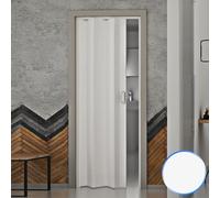 Forte Puerta Plegable de Interior de PVC Blanco Pastel 83x214 cm Mod.Monica