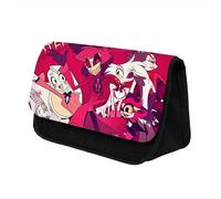 Puruuige Estuche de anime para niñas y niños, estuche de papelería de gran capacidad, diseño de ángel Alastor, estuche de doble capa, organizador de papelería escolar para regalos de niños, tipo 2,