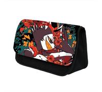 Puruuige Estuche de anime para niñas y niños, estuche de papelería de gran capacidad, diseño de ángel Alastor, estuche de doble capa, organizador de papelería escolar para regalos de niños, Tipo 10,