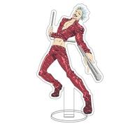 Puruuige Figura acrílica de pie de 16 cm de anime Los siete pecados capitales, Meliodas, Ban, Diane, Hawk, figuras en miniatura de doble cara transparente para decoración de escritorio coleccionable
