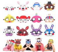 Puruuige FNAF Party Masks - 12 Pack FNAF Masks Children Cosplay Costume Party Favors - Dress Up Supplies Gift for Kids Boys Girls Play
