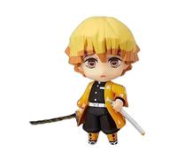 Puruuige Ghost Slayer Q Version Figura de Clayman, figura de Agatsuma Zenitsu de 4 pulgadas, figura de PVC intercambiable, figura movible, adornos de estatua