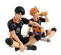 Puruuige Haikyuu Shoyo Hinata Figura Modelo Take the Ball Sitting Pose Personaje Estatua Anime Figura de acción Coleccionables Adornos