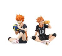 Puruuige Haikyuu Shoyo Hinata Figura Modelo Take the Ball Sitting Pose Personaje Estatua Anime Figura de acción Coleccionables Adornos