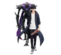 Puruuige Set de 2 Figuras Sung Jin Woo Beru Statue Model - Estatua Anime PVC de 8,2", Pose de Golpe Dinámico, Modelo de Escritorio para Fans