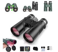 Puruxe Binoculars for Adults High Powered, Puruxe 10×42 HD Binoculars, Premium Optical Clarity, Binoculares De Largo Alcance, Precision Viewing for Bird Watching, Hiking, Cruise, Travel (Black)