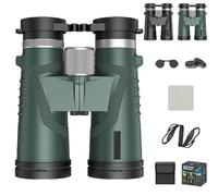 Puruxe Binoculars for Adults High Powered, Puruxe 10×42 HD Binoculars, Premium Optical Clarity, Binoculares De Largo Alcance, for Bird Watching, Hiking, Cruise, Travel (Green)