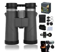 Puruxe Binoculars for Adults High Powered, Puruxe 10×42 HD Binoculars, with BAK4 Prism, IPX7 Waterproof, for Clear Bird Watching Hiking Travel and Stargazing (Upgrade Black)