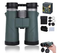 Puruxe Binoculars for Adults High Powered, Puruxe 10×42 HD Binoculars, with BAK4 Prism, IPX7 Waterproof, for Clear Bird Watching Hiking Travel and Stargazing (Basic Green)