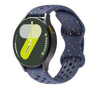PURYN 18/20/22mm Silicone Strap for Samsung Galaxy Watch7/6/5/4/44/40mm Classic 43/47mm GearS3 Bracelet for Huawei 3 4Pro GT3/2e Watch Strap(Blue,20MM)