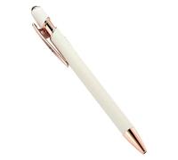 PURYN 20-200 bolígrafos de metal al por mayor con pantalla táctil, para oficina, escuela, publicidad, logotipo, grabado láser (nuevo beige (rosa), 100 bolígrafos)