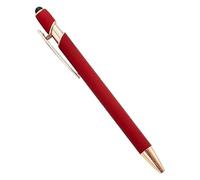 PURYN 20-200 bolígrafos de metal al por mayor con pantalla táctil, para oficina, escuela, publicidad, logotipo, grabado láser (rojo vino (rosa), 50 bolígrafos