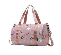 PURYN Bolsa cruzada impermeable para gimnasio, yoga, deporte, baile, para niñas, niños, graffiti, impresión, viajes, fitness, siwmming, seco, húmedo, impermeable, Pink, Talla única