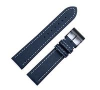 PURYN Correa de reloj de 22 mm para Breitling Avenger, correa de cuero suave con patrón a cuadros, 22mm Mark On, Ágata